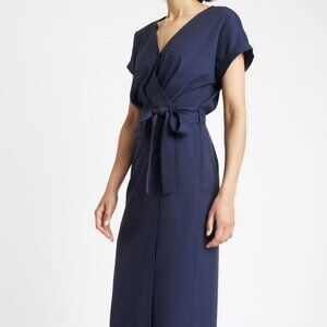 Kit & Ace - Blue Midi Wrap Dress